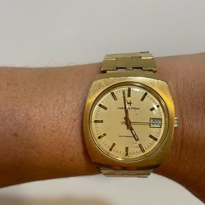 Vintage automatic gold plated Hamilton watch